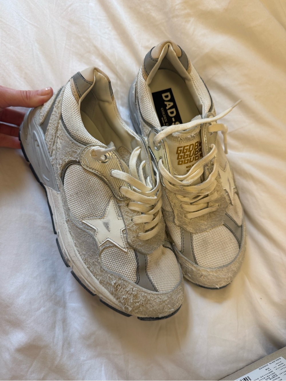 Golden Goose Dad Star Sneakers - White/grey - Picture 1 of 4